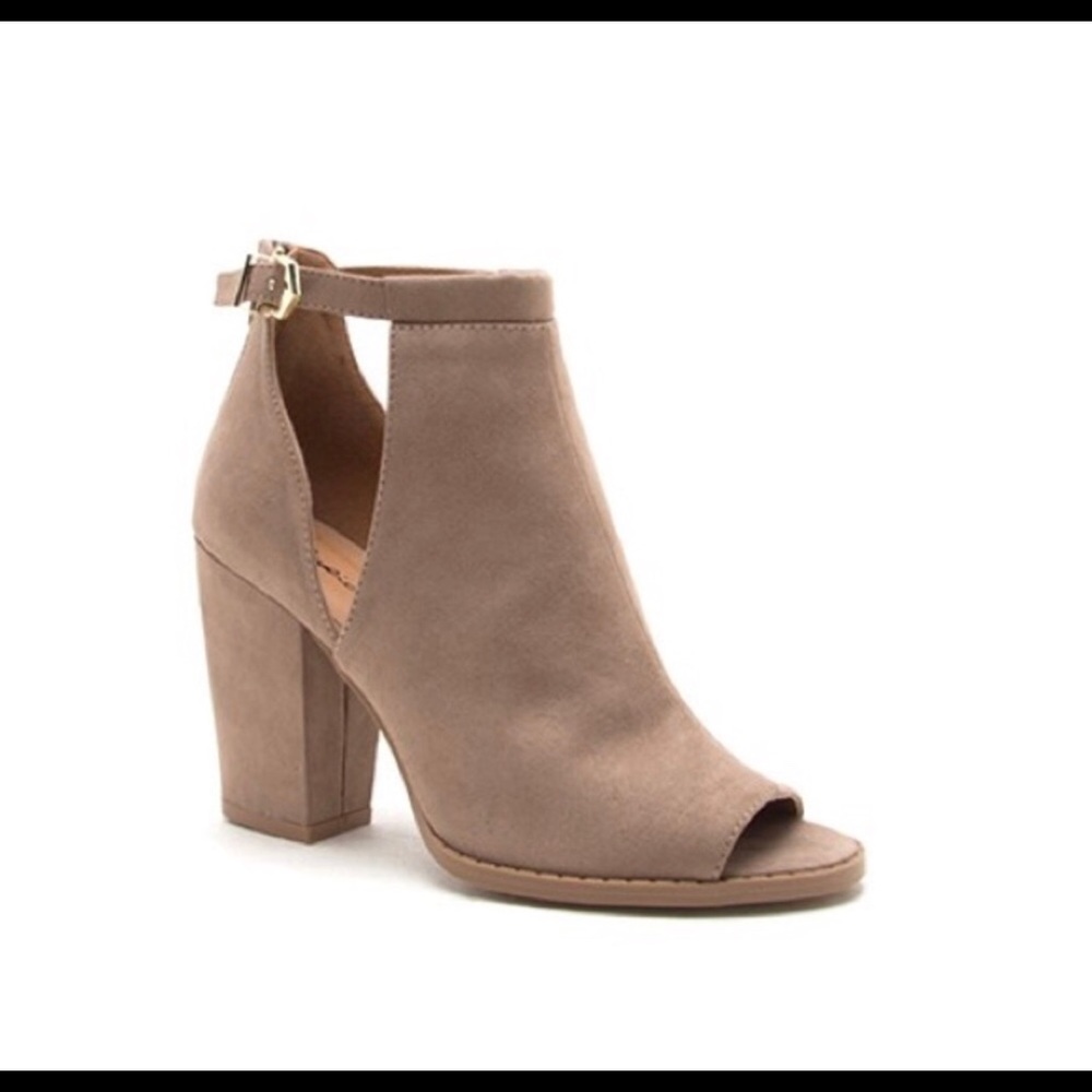 Taupe peep toe SZ 7.5